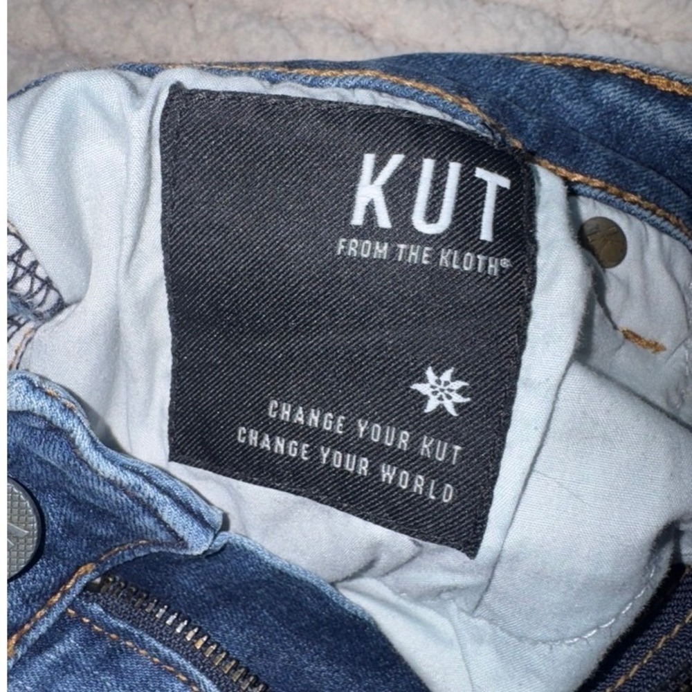 KUT from the Kloth Diana Skinny Jeans Medium Wash Blue High Rise Womens 12 - Picture 4 of 6
